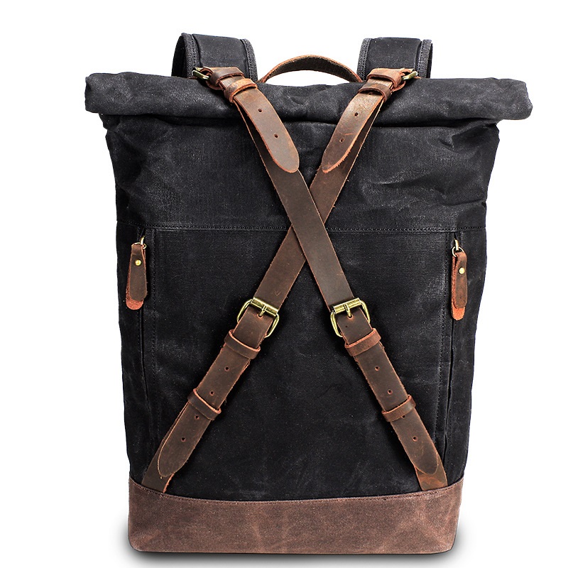 Retro Canvas Leather Backpacks - Leather Backpack Vintage recensione e prezzo