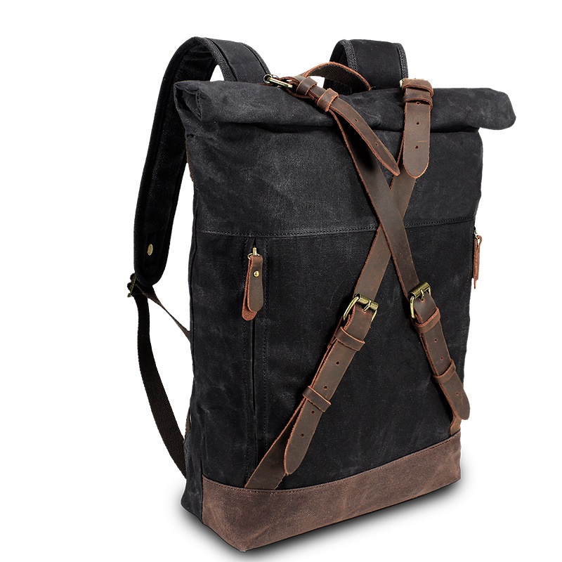 Retro Canvas Leather Backpacks - Leather Backpack Vintage recensione e prezzo